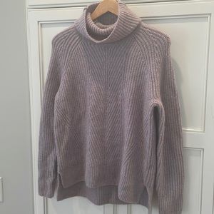 Madewell Lavender Mercer Turtleneck